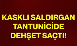 Kasklı saldırgan tantunicide dehşet saçtı!