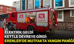 Elektrik geldi, kettle devreye girdi: Erenler’de mutfakta yangın paniği