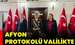 Afyon protokolü valilikte