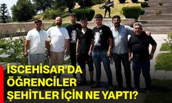 İscehisar’da öğrenciler şehitler için ne yaptı?
