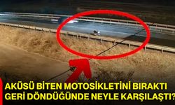 Aküsü biten motosikletini bıraktı, geri döndüğünde neyle karşılaştı?