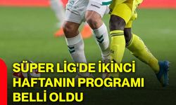 Süper Lig'de ikinci haftanın programı belli oldu