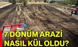 7 dönüm arazi nasıl kül oldu?