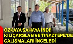 Özkaya sahaya indi! Kılıçarslan ve Tınaztepe’de çalışmaları inceledi