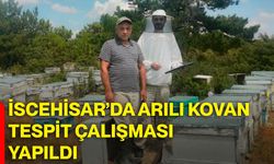İscehisar’da arılı kovan tespit çalışması yapıldı