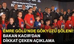 Emre Gölü’nde gökyüzü şöleni! Bakan Kacır’dan dikkat çeken açıklama