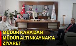Müdür Kara'dan Müdür Altınkaynak'a ziyaret