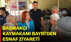 Başmakçı Kaymakamı Bayri'den esnaf ziyareti