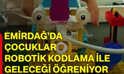 Emirdağ’da çocuklar robotik kodlama ile geleceği öğreniyor
