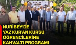 Nuribey'de Yaz Kur'an Kursu öğrencilerine kahvaltı programı