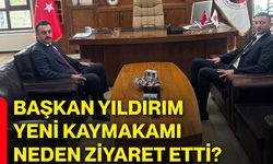 Başkan Yıldırım yeni kaymakamı neden ziyaret etti?