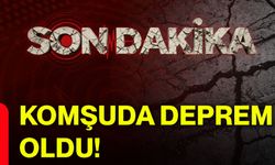 Komşuda deprem oldu!