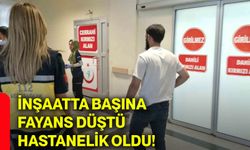İnşaatta başına fayans düştü, hastanelik oldu!