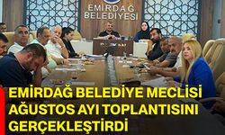 Emirdağ Belediye Meclisi Ağustos ayı toplantısını gerçekleştirdi