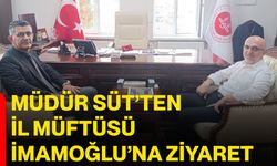 Müdür Süt’ten İl Müftüsü İmamoğlu’na ziyaret