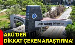 AKÜ’den dikkat çeken araştırma!