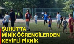Şuhut’ta minik öğrencilerden keyifli piknik