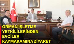 Orman İşletme yetkililerinden Evciler Kaymakamına ziyaret