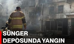 Sünger deposunda yangın