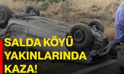 Salda köyü yakınlarında kaza!
