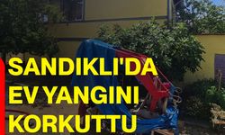 Sandıklı'da ev yangını korkuttu
