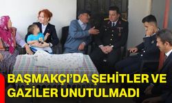 Başmakçı’da şehitler ve gaziler unutulmadı
