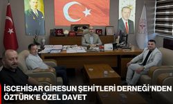 İscehisar Giresun Şehitleri Derneği’nden Öztürk’e özel davet