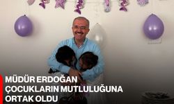 Müdür Erdoğan çocukların mutluluğuna ortak oldu