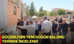 Göçerli'nin yeni düğün salonu yerinde incelendi