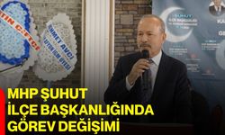 MHP Şuhut İlçe Başkanlığında görev değişimi