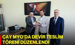 Çay MYO’da devir teslim töreni düzenlendi