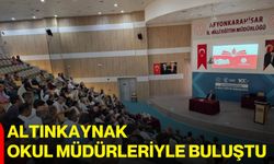 Altınkaynak okul müdürleriyle buluştu