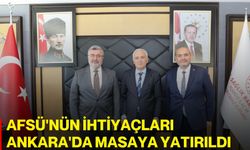 AFSÜ'nün ihtiyaçları Ankara'da masaya yatırıldı