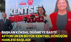 Başkan Köksal düğmeye bastı! Afyon'un en büyük kentsel dönüşüm hamlesi başladı