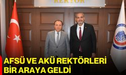 AFSÜ ve AKÜ Rektörleri bir araya geldi
