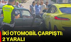 İki otomobil çarpıştı: 2 yaralı