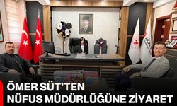 Ömer Süt’ten Nüfus Müdürlüğüne ziyaret