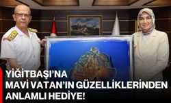 Yiğitbaşı’na Mavi Vatan’ın güzelliklerinden anlamlı hediye!
