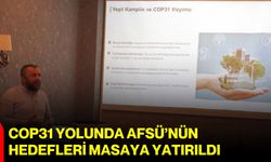 COP31 yolunda AFSÜ’nün hedefleri masaya yatırıldı