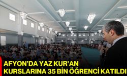 Afyon’da Yaz Kur’an Kurslarına 35 bin öğrenci katıldı