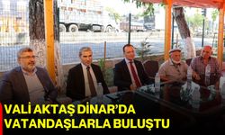 Vali Aktaş Dinar’da vatandaşlarla buluştu