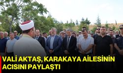 Vali Aktaş, Karakaya Ailesinin acısını paylaştı