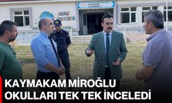 Kaymakam Miroğlu okulları tek tek inceledi