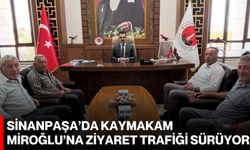 Sinanpaşa’da Kaymakam Miroğlu’na ziyaret trafiği sürüyor