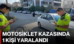 Motosiklet kazasında 1 kişi yaralandı