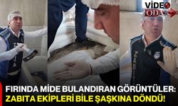 Fırında mide bulandıran görüntüler: Zabıta ekipleri bile şaşkına döndü!