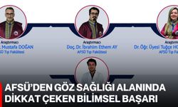 AFSÜ’den göz sağlığı alanında dikkat çeken bilimsel başarı