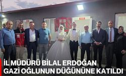 İl Müdürü Bilal Erdoğan, gazi oğlunun düğününe katıldı