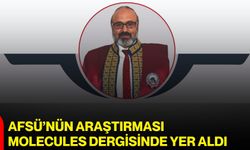 AFSÜ’nün araştırması Molecules dergisinde yer aldı