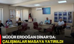 Müdür Erdoğan Dinar’da: Çalışmalar masaya yatırıldı